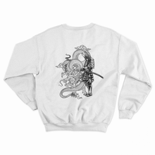 Load image into Gallery viewer, Samurai x Dragon Crewneck Sweater (White)