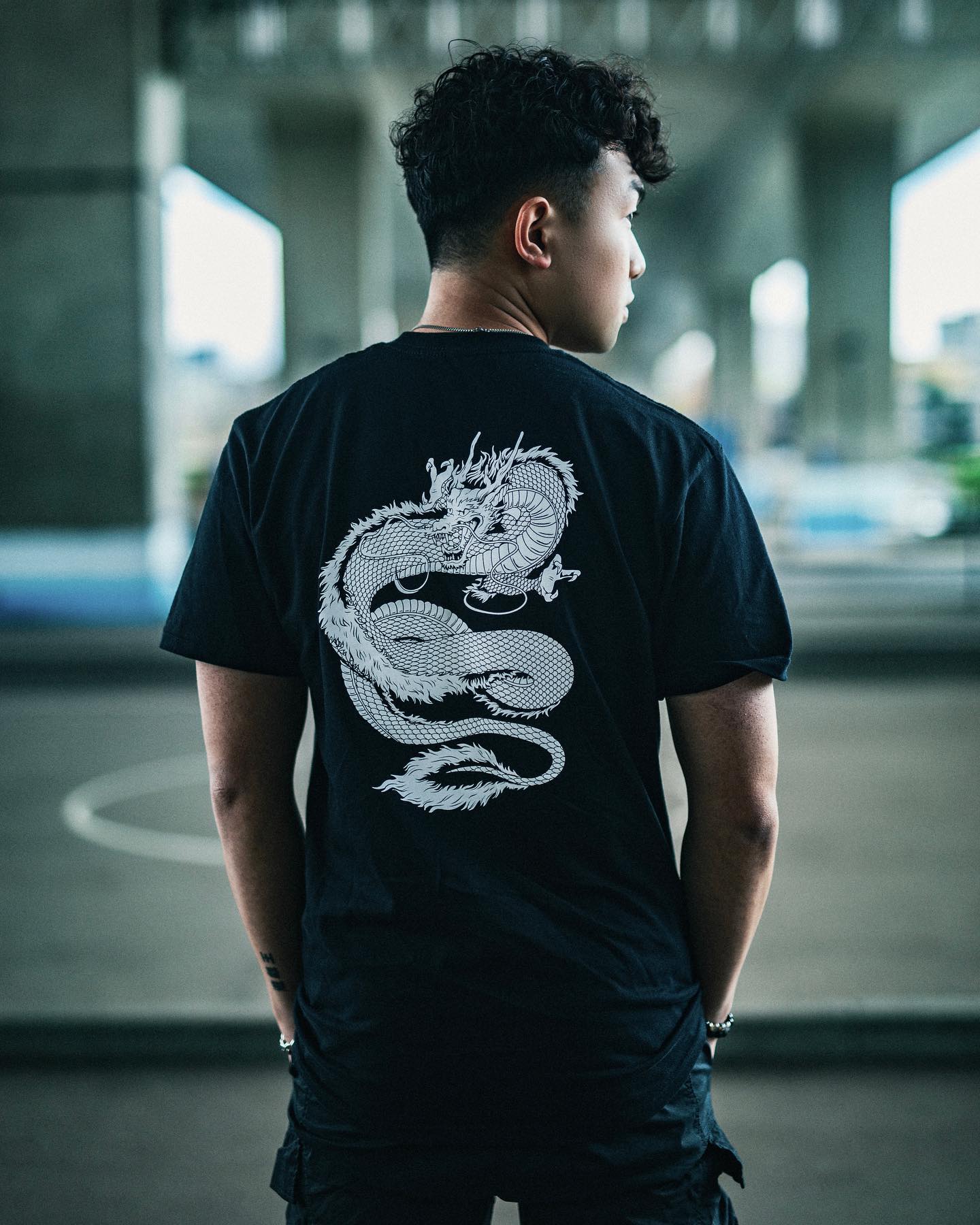 Breathable T-shirt Dragon - pike black M