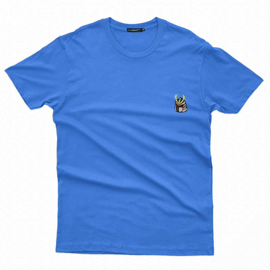 Samurai Embroidered T-Shirt (Blue)