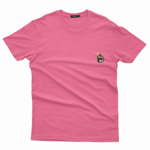 Samurai Embroidered T-Shirt (Pink)